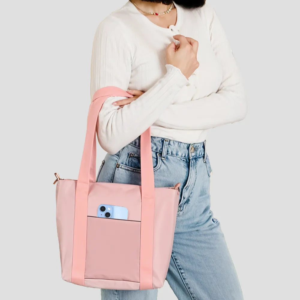 Tote bag avec poche extérieure - Style compacte