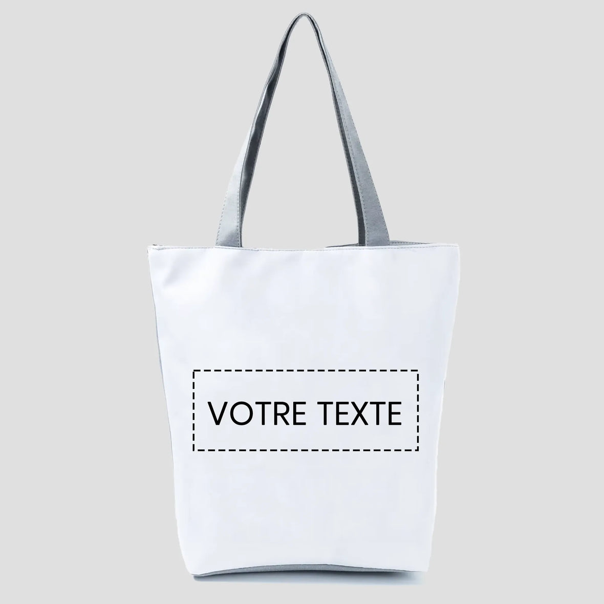 Tote bag avec fermeture et poche personnalisable