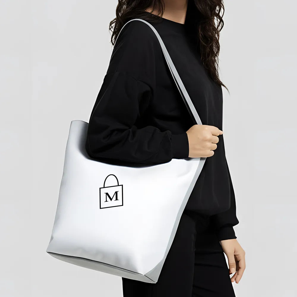 Tote bag avec fermeture et poche