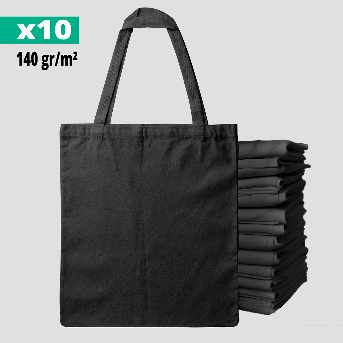 Tote bag vierge noir