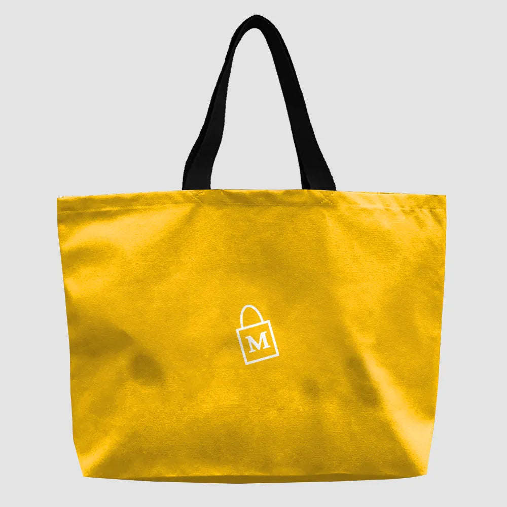 Grand tote bag jaune