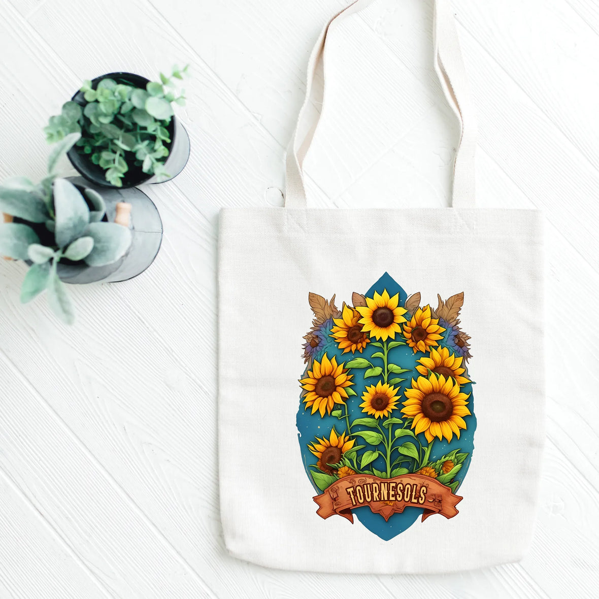 Les tournesols tote bag | Maison du tote bag