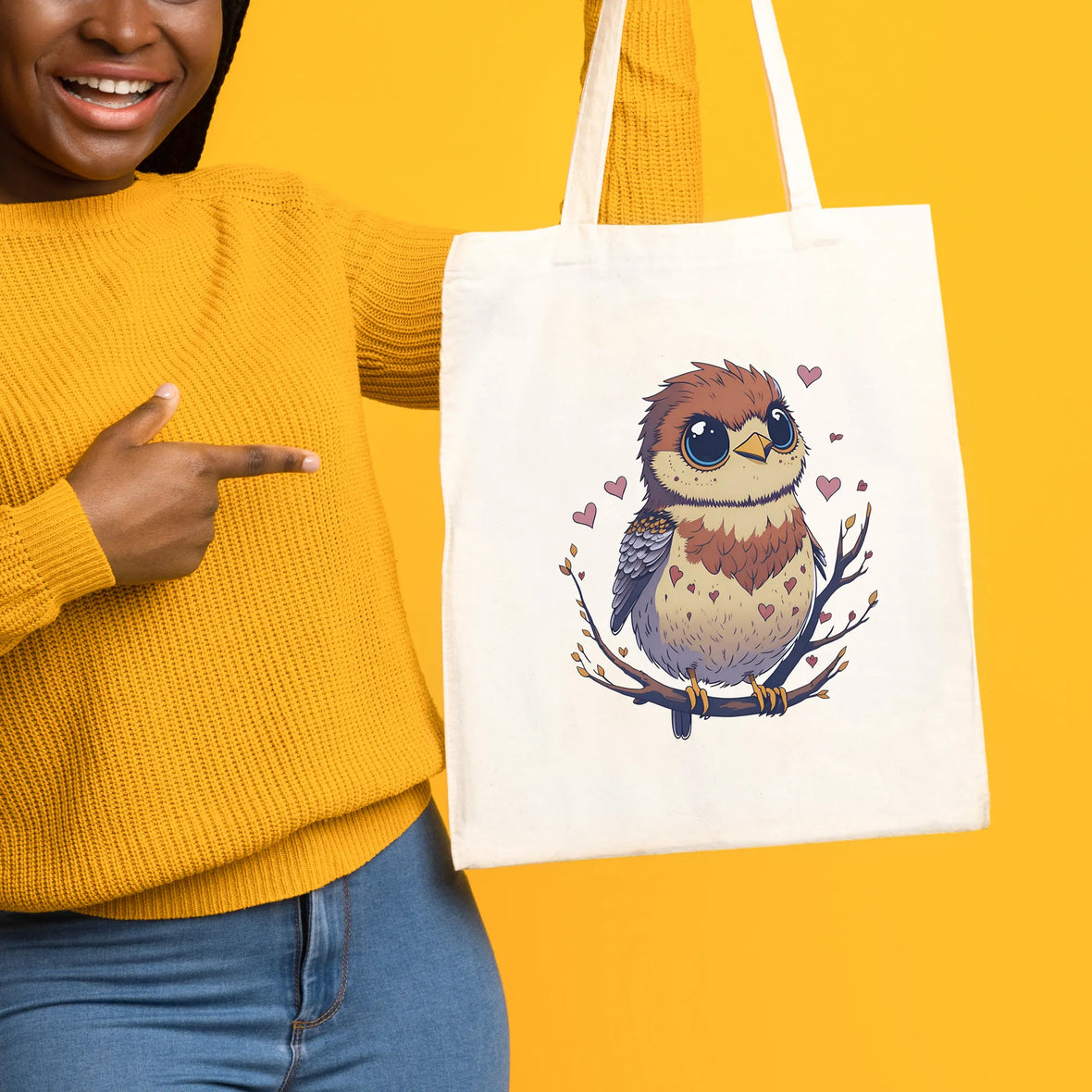 tote bag petit moineau | Maison du tote bag