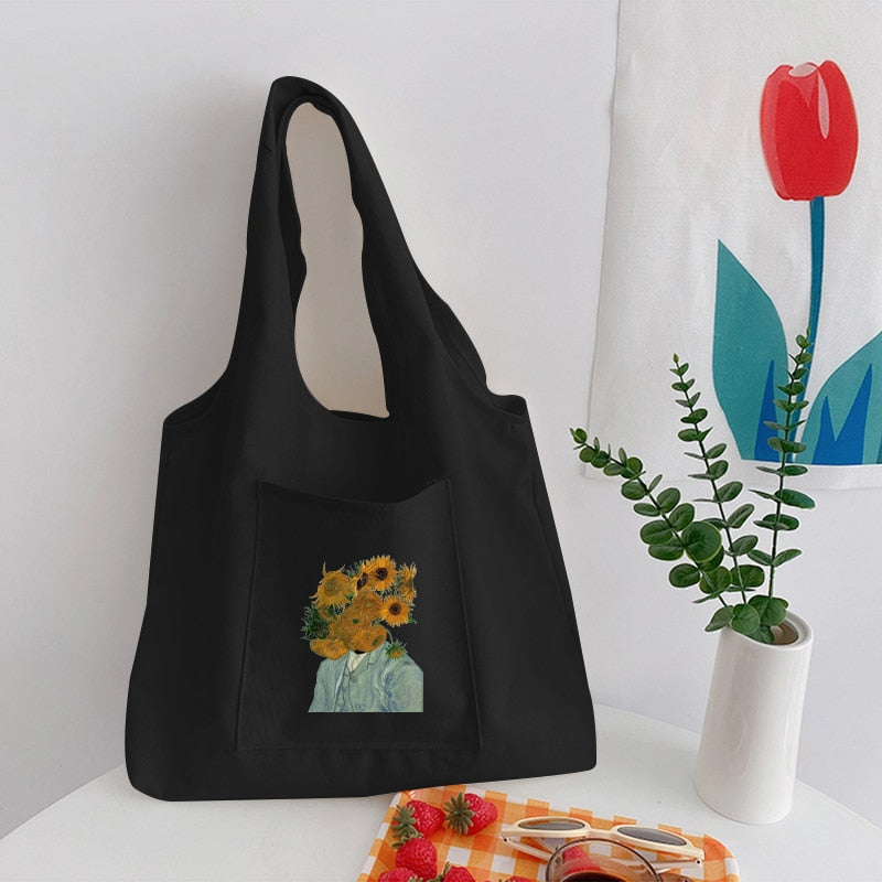 Tote Bag Noir Solide