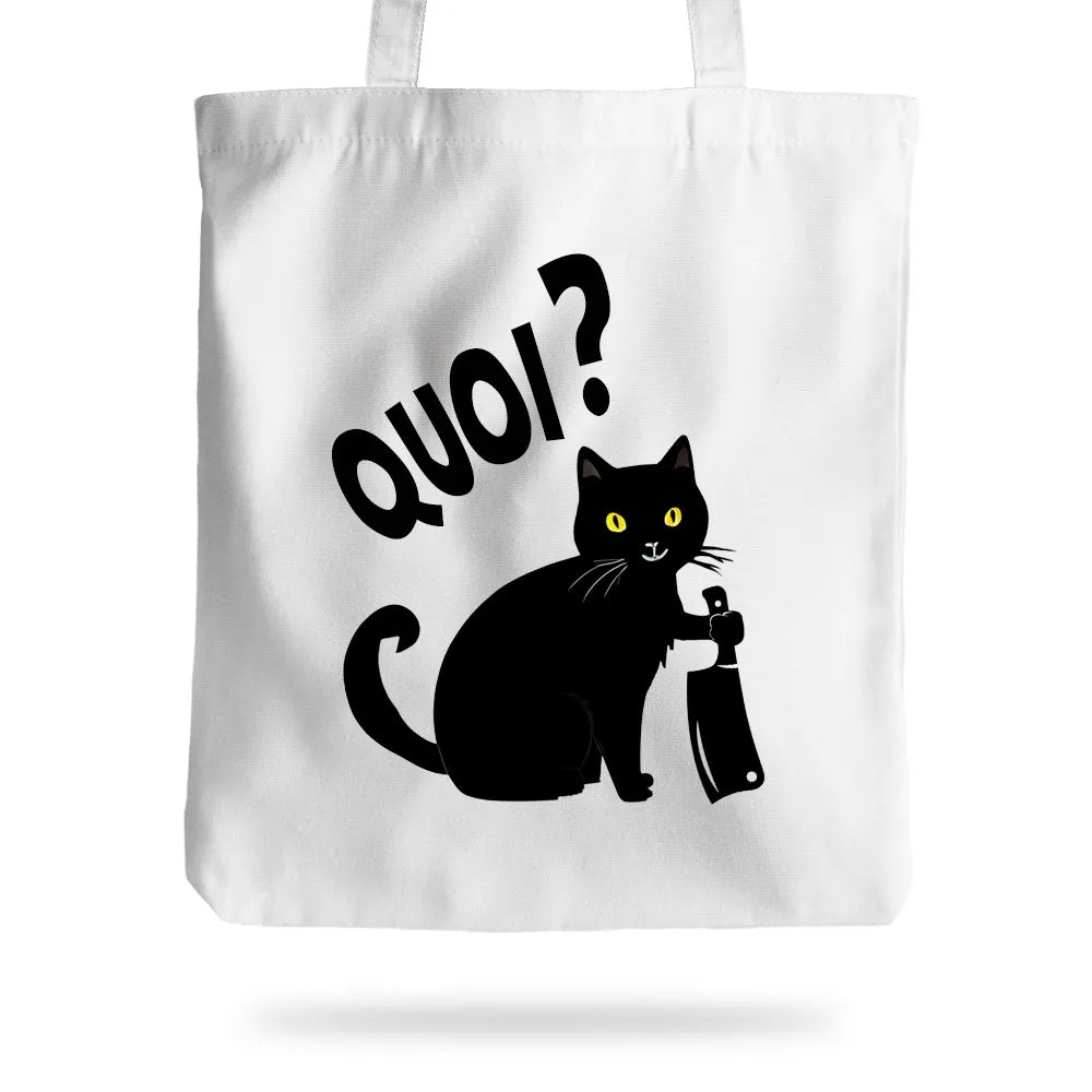 Tote bag chat quoi