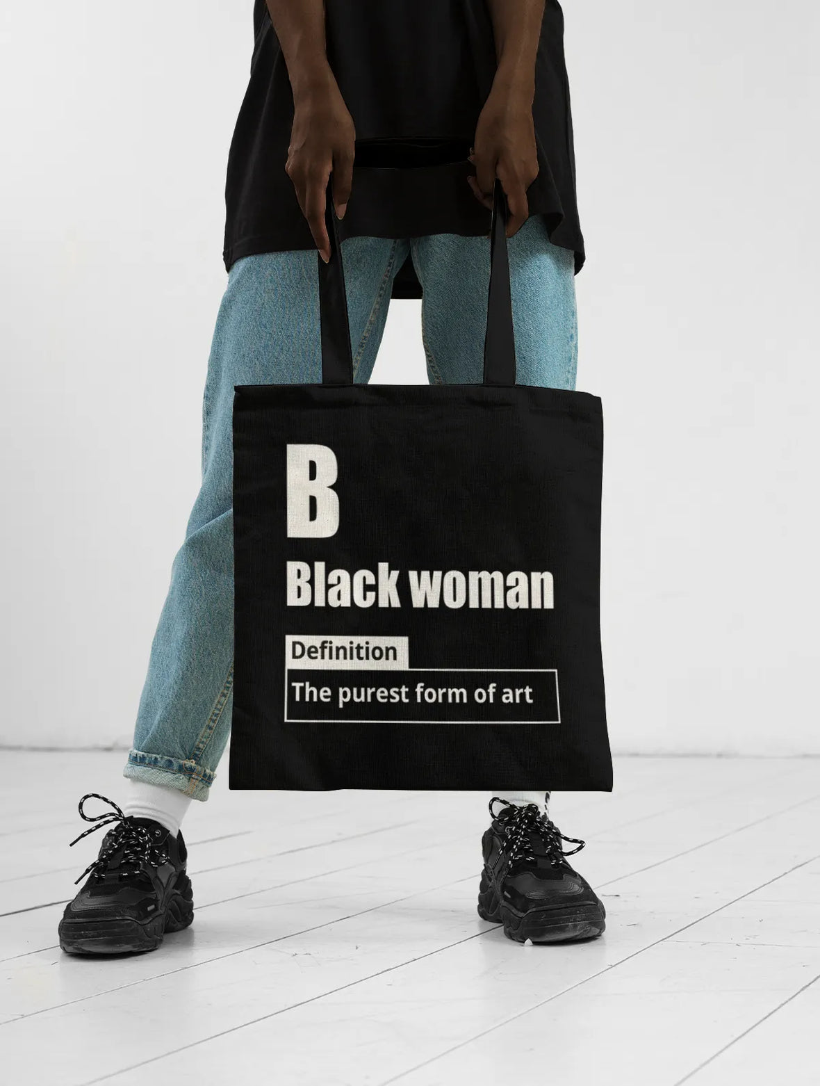 Tote bag for black