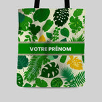 Floral canvas Tote Bag personnalisé