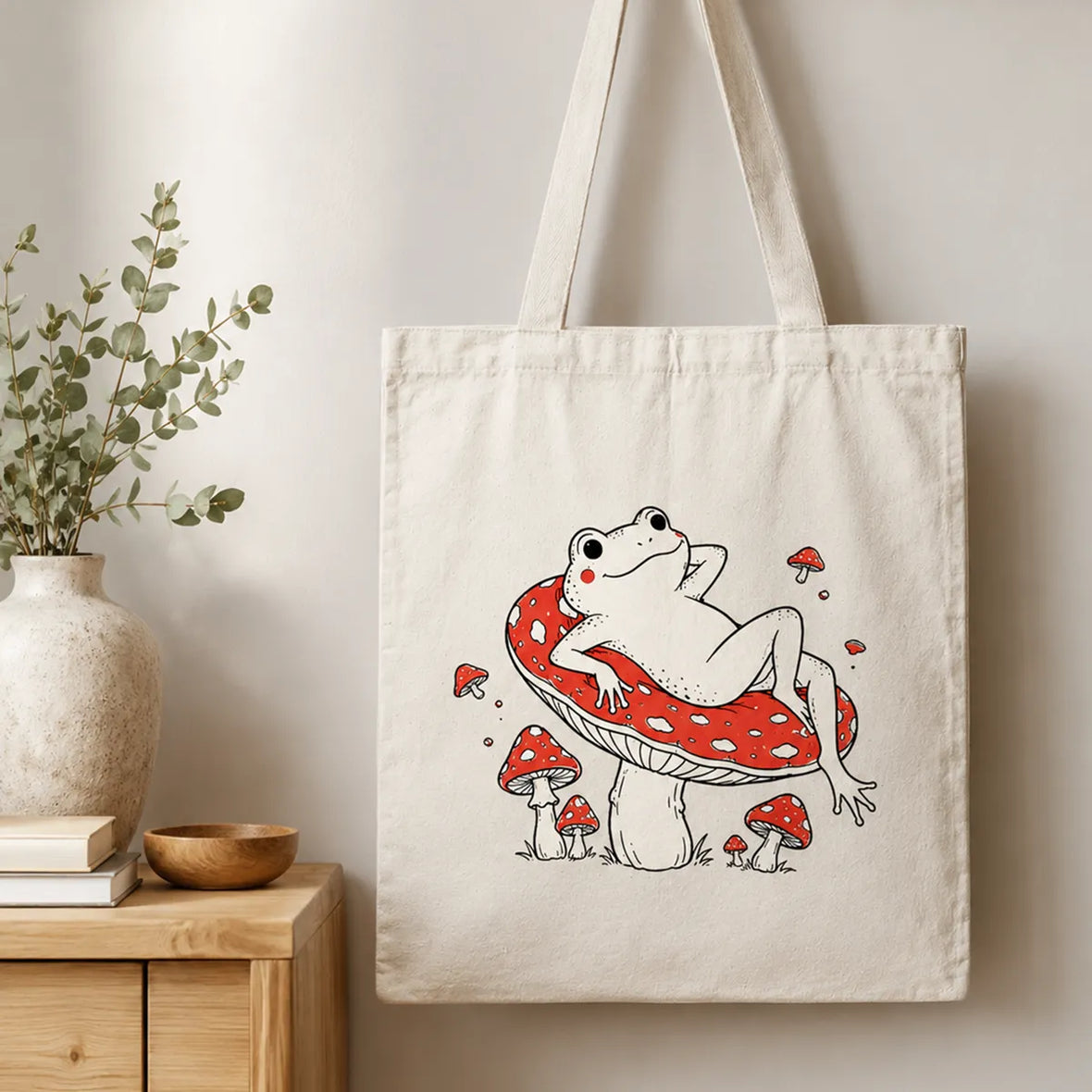 Grenouille happy tote bag