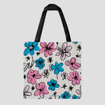 Motif Tote Bag Simple Flower