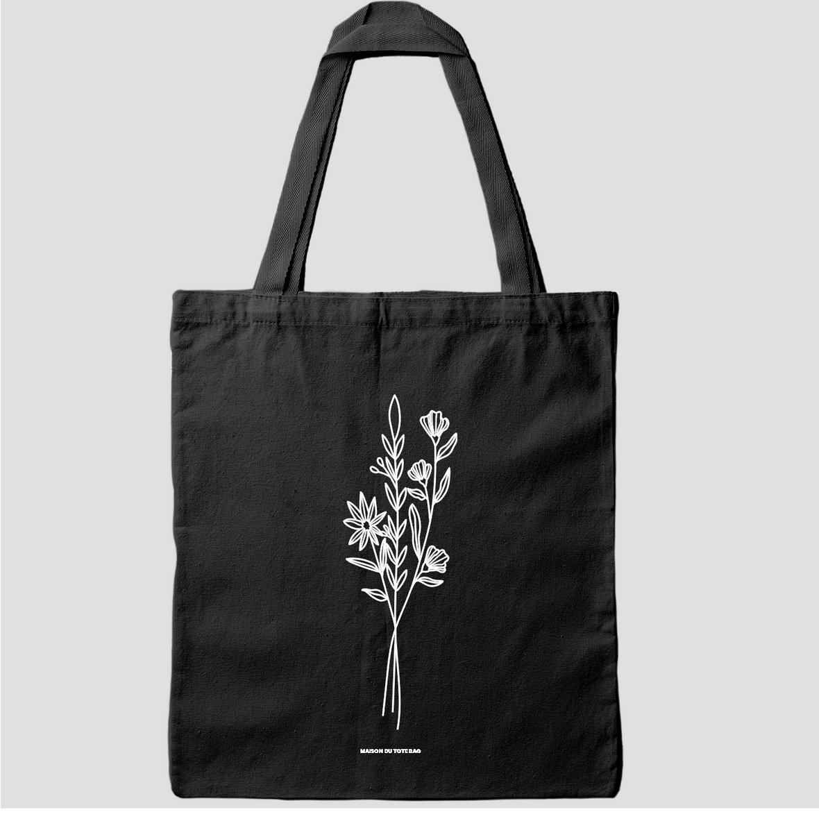 Sac Tote Bag Avec Fleurs