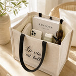 Sac tote bag personnalisable grand espace de rangement
