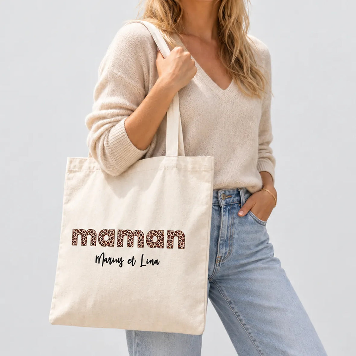 Tot Bag Leopard — le sac personnalisé des mamans