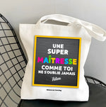 Sac Tote Bag Cadeau Maitresse version ardoise