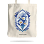 Tote Bag Collection de Fleurs Bleues | Maison du Tote Bag