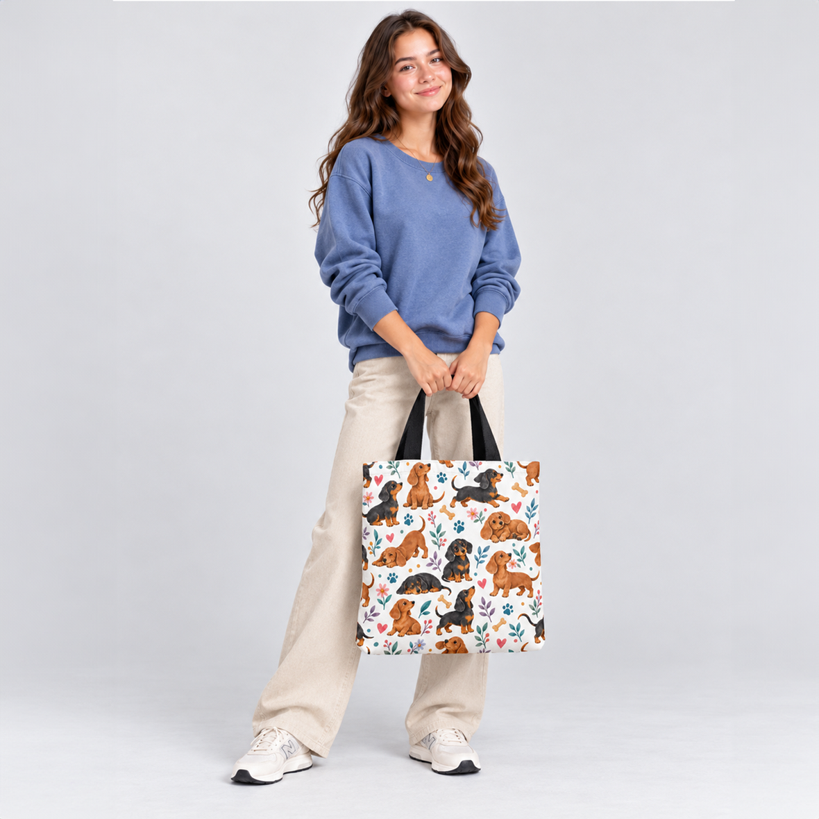 Le Tote Bag Dachshund Teckel - Petit Chien, Grand Style