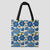 Tote Bag Fleur Bleu