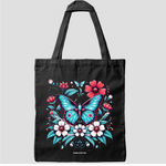 Tote Bag Fleur et Papillon