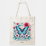 Tote Bag Fleur et Papillon