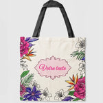 Tote bag fleuri