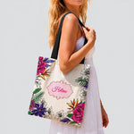 Tote bag fleuri studio