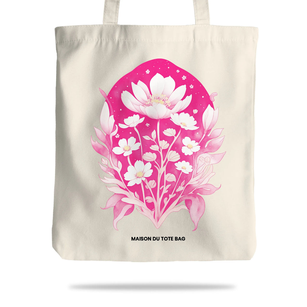 Tote Bag Fleurs Roses