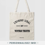 Tote Bag L'Homme Ideal personnalisable