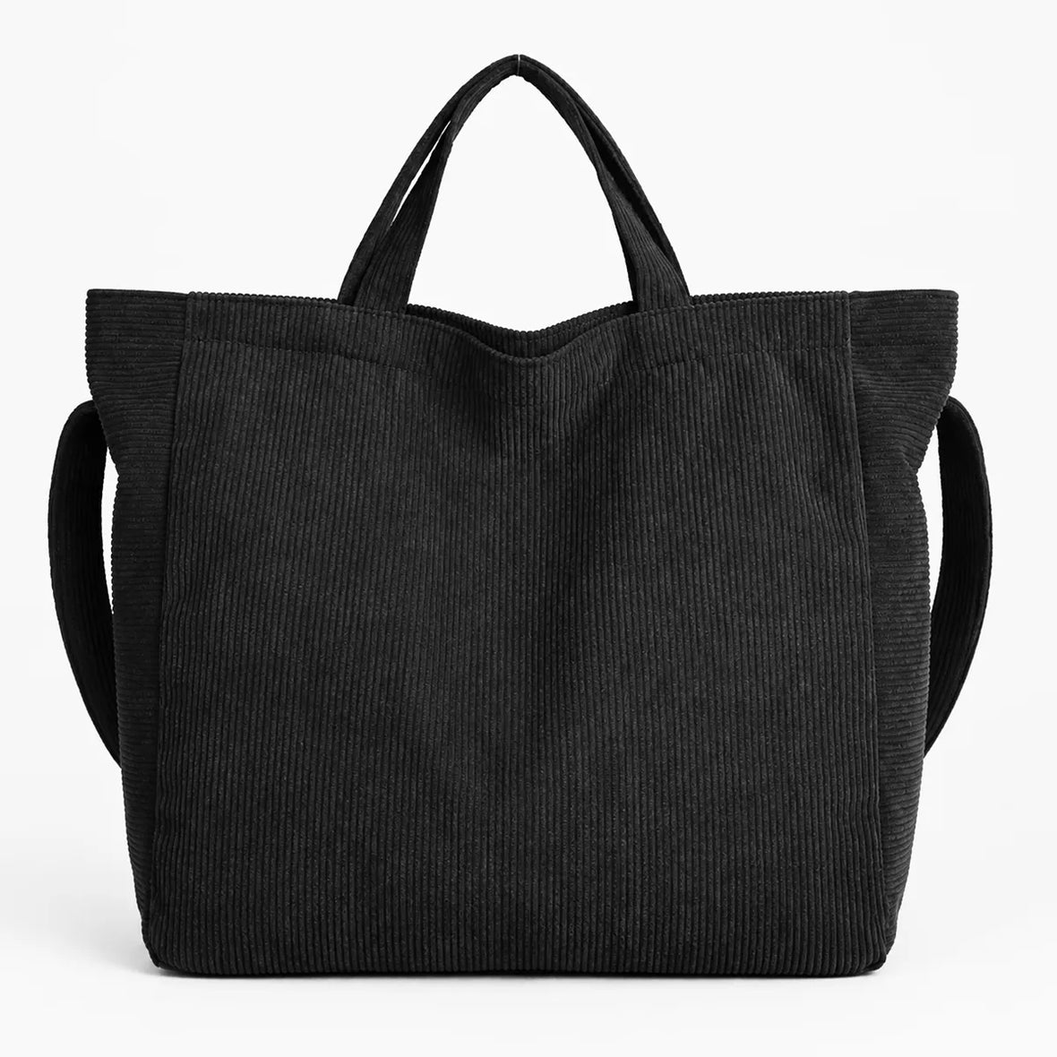 Tote Bag Noir de Cours en Velours