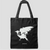 Tote Bag Oiseau Corbeau blanc