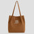 Tote Bag Velours Marron Broder