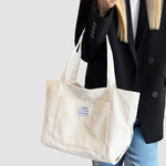 Tote Bag Velours Poche Avant