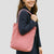 Tote Bag Velours Rose