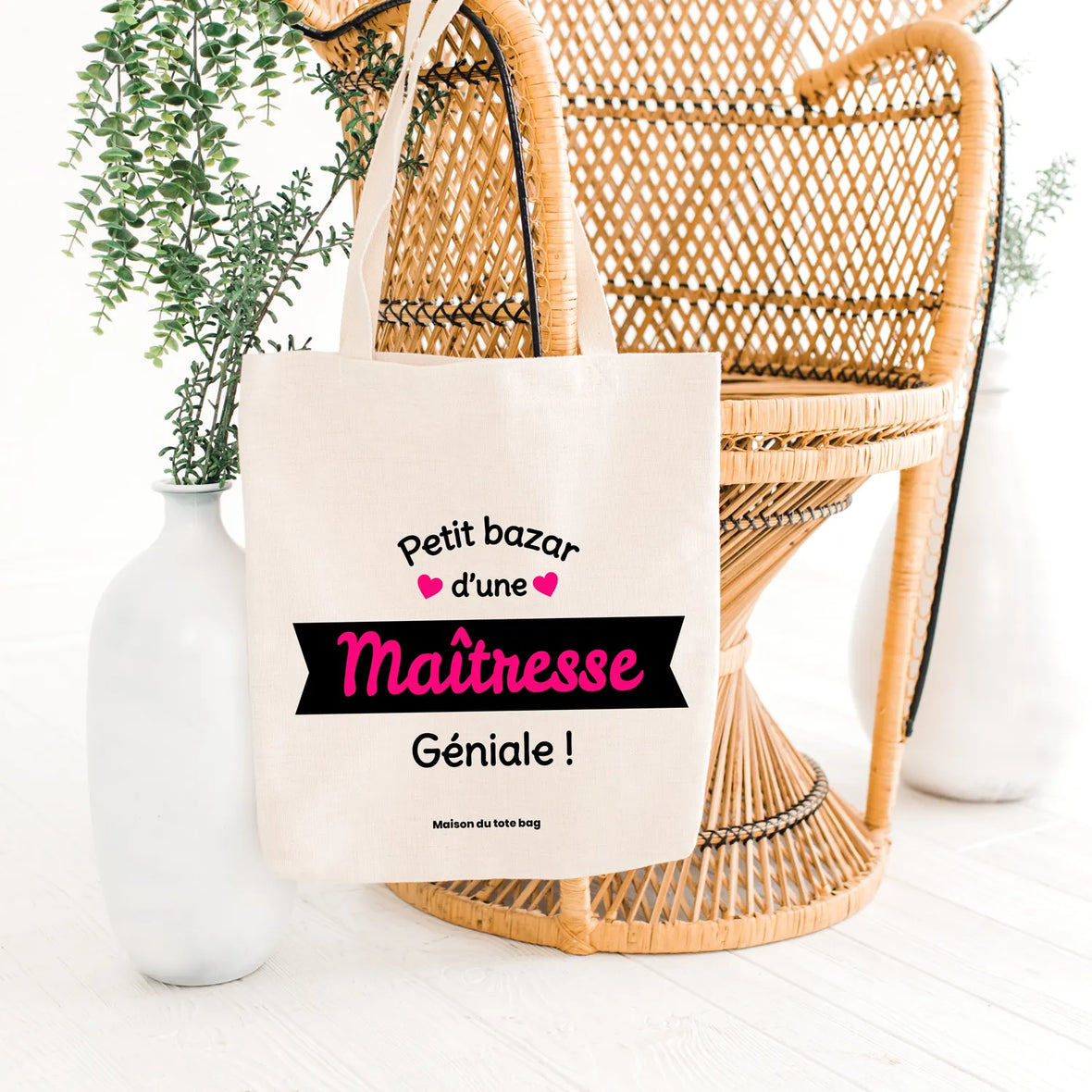 Tote Bag joli bazar de Maîtresse