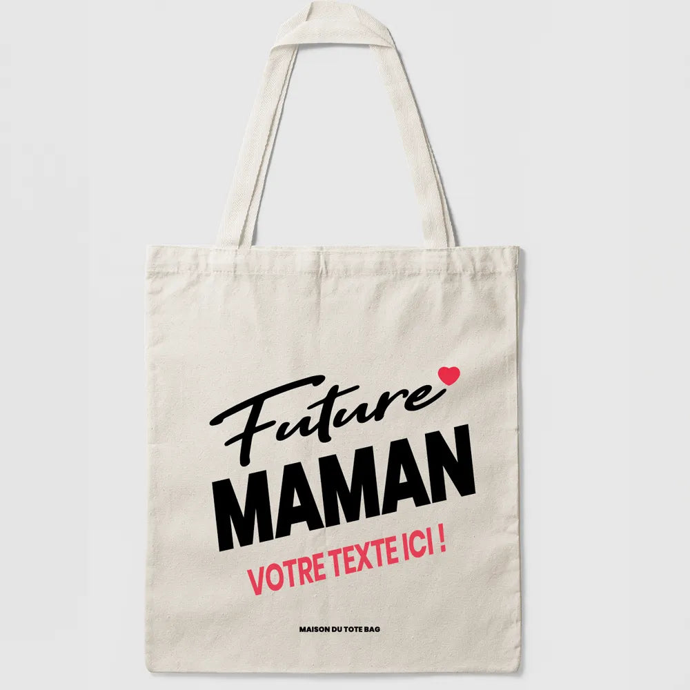 Tote bag future maman personnalisé