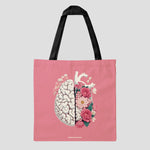 Tote bag moitié de coeur