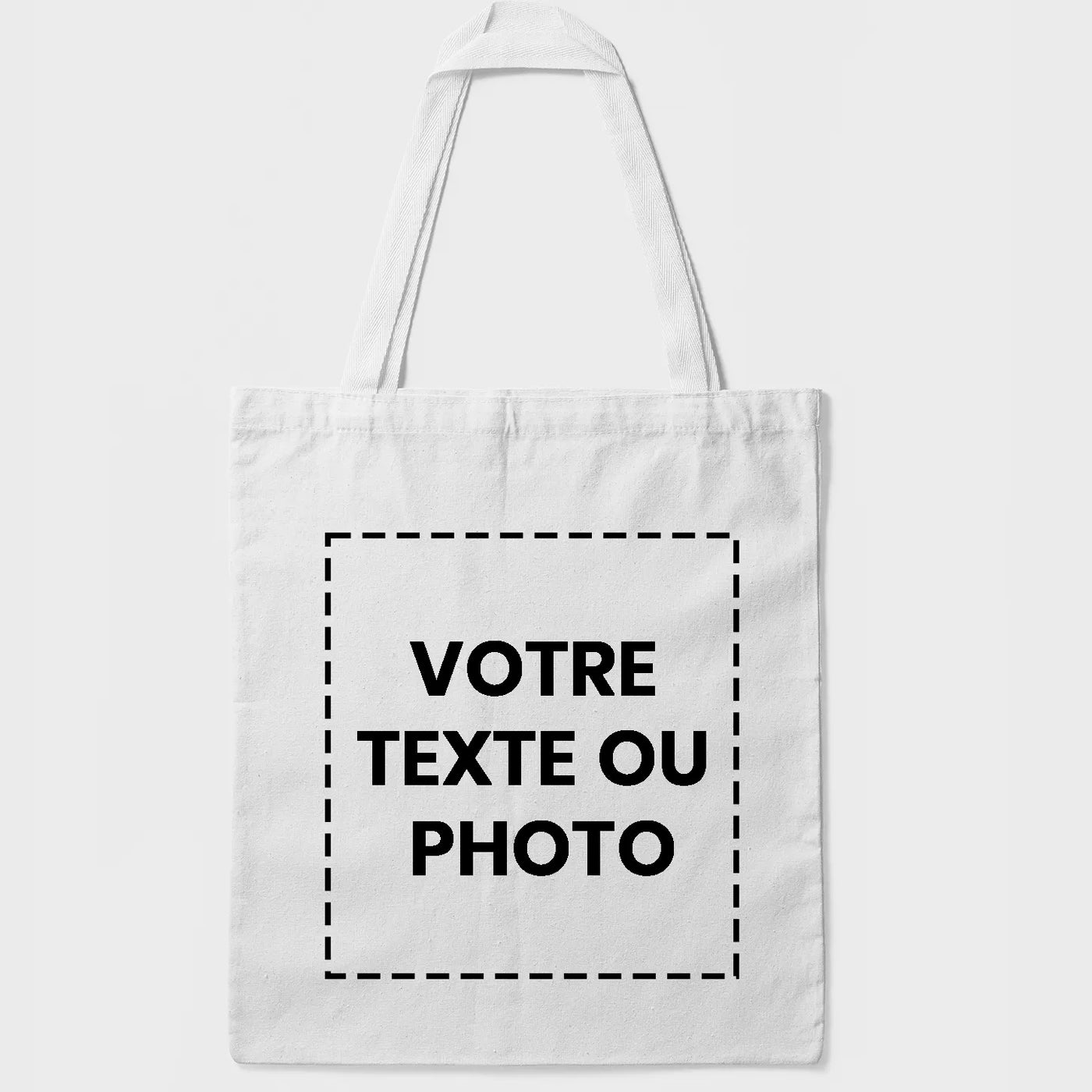 Tote bag personnalisable blanc