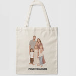 Tote bag personnalise famille