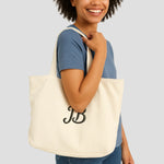 Tote bag velours cotelé