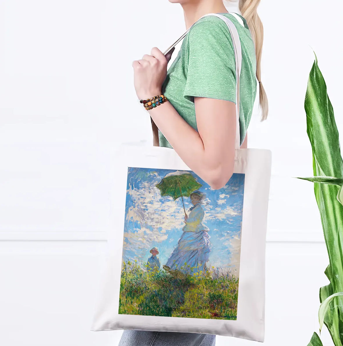 Claude Monet Tote Bag, La Promenade