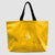 Grand Tote Bag Jaune avec Fermeture et Poche