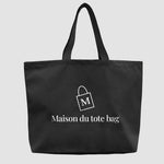 Grand tote bag noir haute qualité