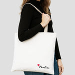 Grand tote bag toile