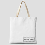 Grand tote bag toile personnalisable
