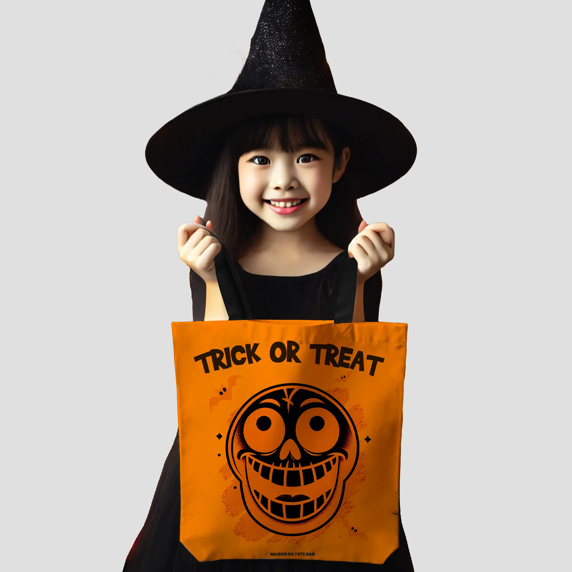 Halloween Trick Or Treat Tote Bag squelette