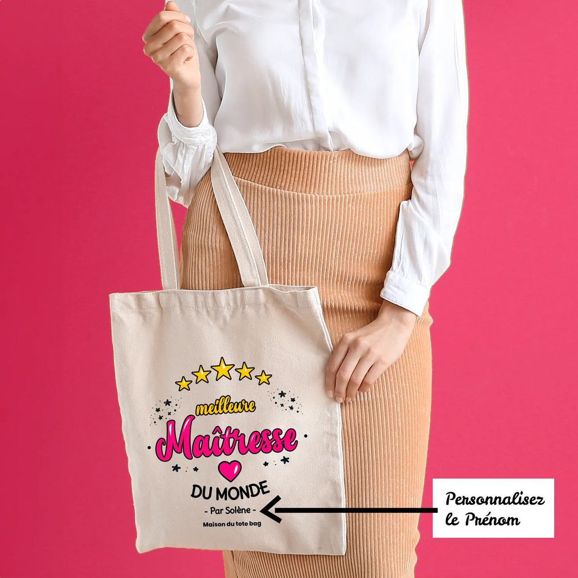 Meilleure Maitresse du Monde Tote Bag personnalisé