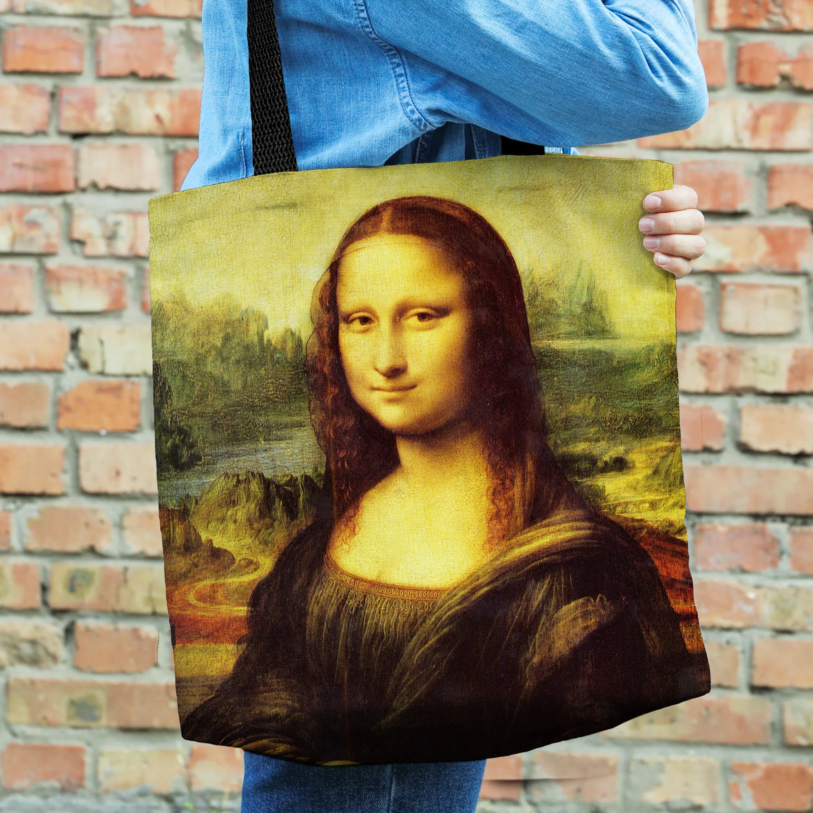 Mona Lisa Canvas Tote Bag | Maison du tote bag