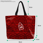 Poche Tote Bag Rouge Style Baroque