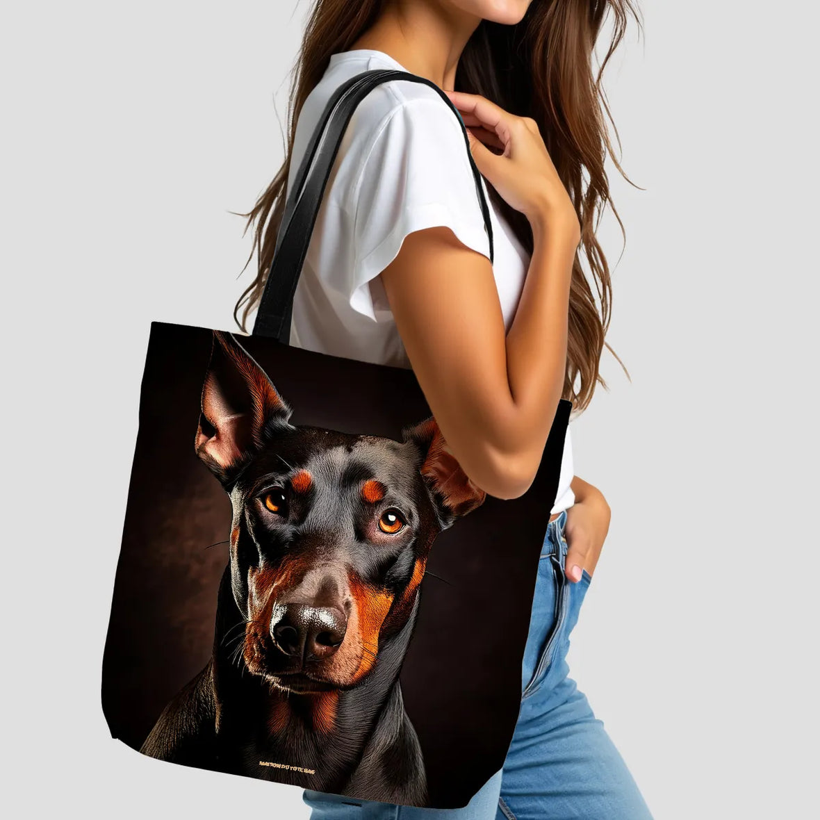 Tot Bag Chien Power Doberman