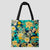 Tote Bag à Motif Fleurs