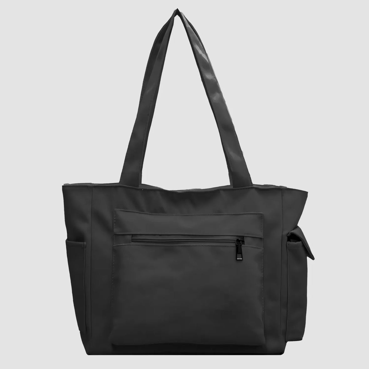 Tote Bag Avec Poche Zippée Noir