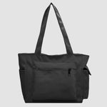 Tote Bag Avec Poche Zippée Noir